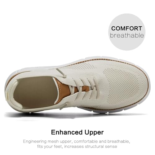 Mens Oxfords Lace-Up Lightweight Casual Walking Shoes Mesh Sneakers Dress Shoes Fashion Shoes4
