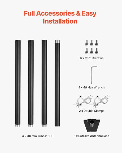 Support Starlink Gen 3 d'Échelle Camping-car V3 Fixation Réglable - 6