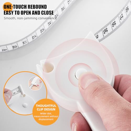 Cinta Métrica Corporal Retráctil 150 cm con Funda Plástica miniatura 3