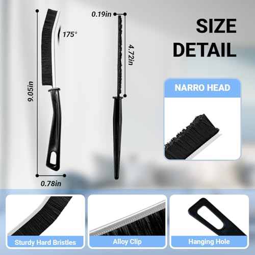 Gap Cleaning Brush-Multifunctional Crevice Cleaning Brush Tool for Deep Cleaning Tight Spaces, Kitchen, Bathroom, Window Frames, Sinks, Vehicle, Faucets, Toilet,Pet Hair Removal,(6Pcs) - Image 5