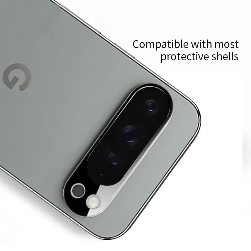 Image of Back Camera Lens Protector for Pixel 9 Pro XL 5G [with Sensor Hole] Camera Glass Protector Guard (Black)