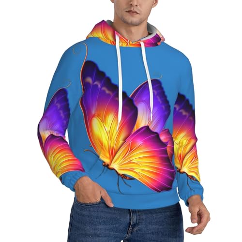 Sweat à capuche homme en polaire violet isolant et ultra doux