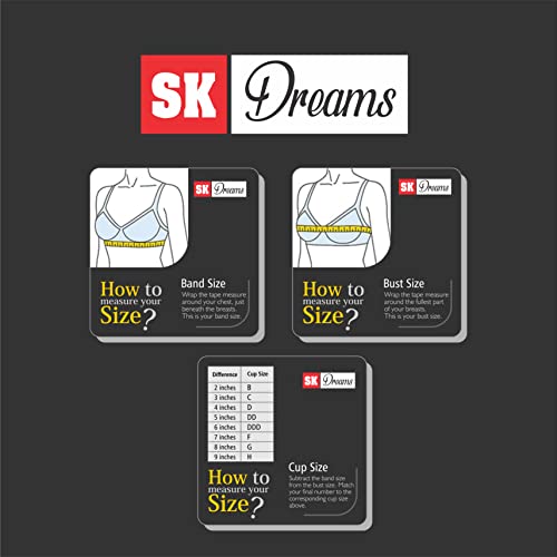 Image of SKDREAMS Blue & Brown & Purple-32D Cotton Blend Seamless Non Padded Non-Wired Full Coverage Pack of 3 Women T-Shirt Bra Combo