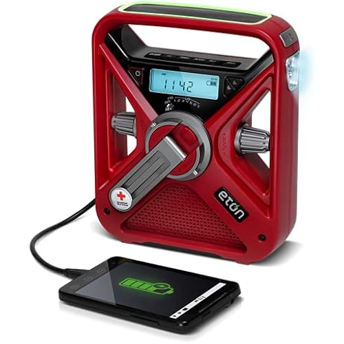  Portable Weather Solar Radio Phone Charger Emergency  