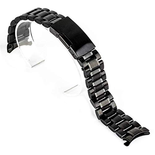 Sangle de montée 18mm en acier inoxydable Metwatch à bout incurvé