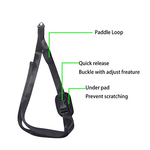 Tactical Element Kayak Sup Carry Strap Adjustable Canoe Stand UP Paddle Loop Surfboard Carrying Belt with Shoulder Strap