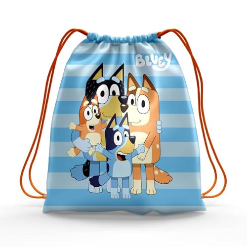 BlueY Bolsa de gimnasio, bolso, mochila, niña y niño, bingo, bandido, chilli, azul, Mittelgroße