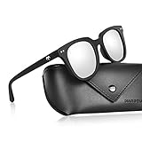MARSQUEST ミラーレンズサングラス 偏光 サングラス 偏光レンズ 薄型 非球面 ウェリントン型 超軽量フレーム採用 UV400紫外線・反射光・強光眩しい光・グレアからカット 一体式鼻当 落下防止デザイン 超抗衝撃 自転車・ドライブ・ランニング・釣り・登山・トレッキングなどスポーツにも最適 ファッションなデザイン 男女兼用 収納ケース付き Gravityシリーズ