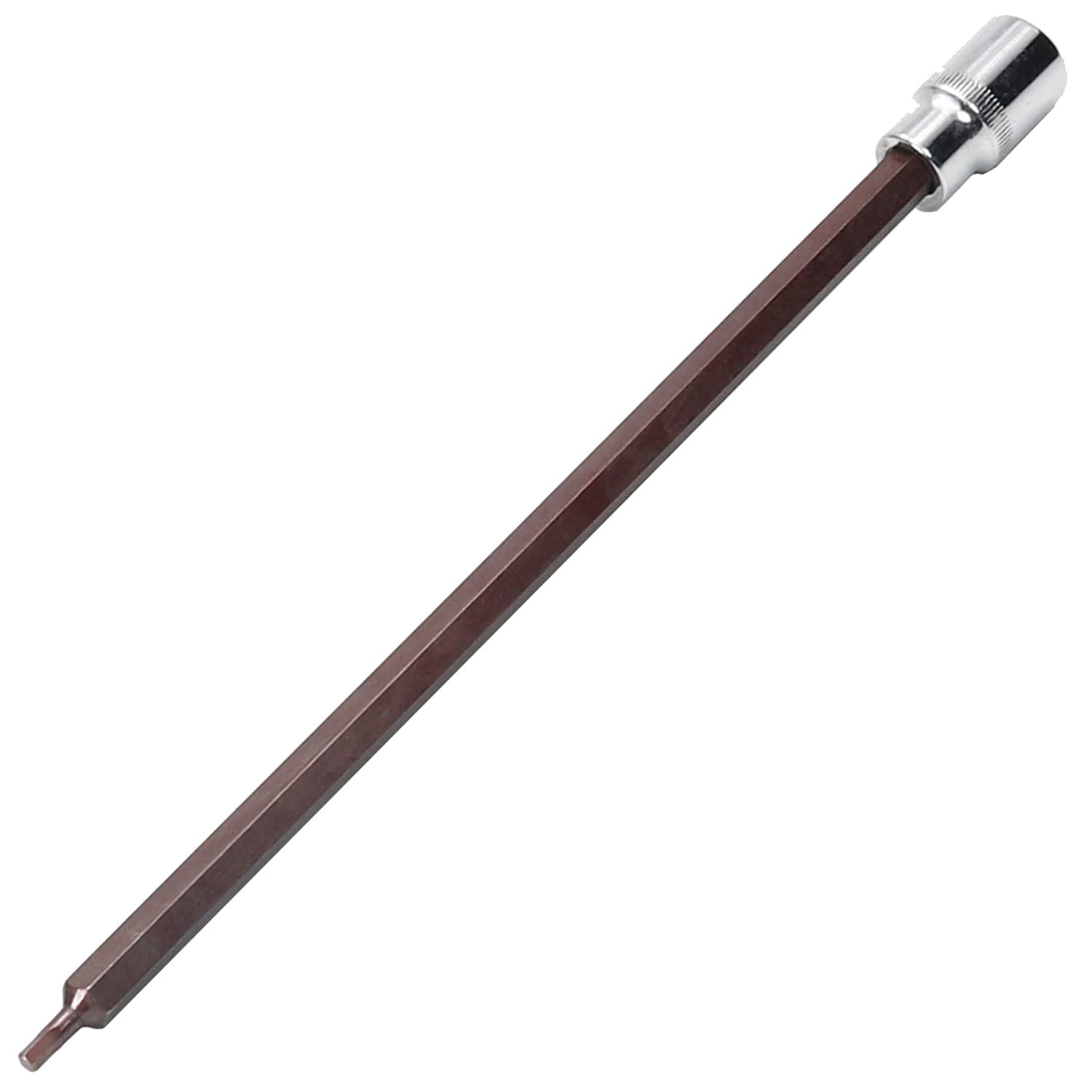 Utoolmart Shank Diameter 1/2" Drive x 4mm Extra Long 300mm Hex Bit Socket, Metric, S2 Alloy Steel 1pcs