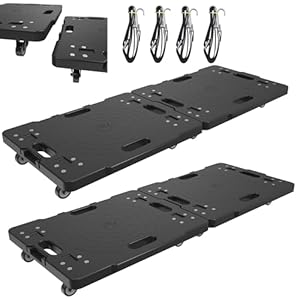 XMTECH 4er Möbelroller Transportroller mit Gummiseilen