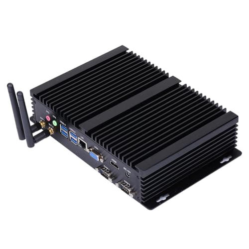 Fanless Industrial Computer, IPC, Mini PC, Windows 11 / Linux Ubuntu, Intel I7 10510U 10610U 10710U, IM03, VGA, HDMI, LAN, 2 x COM, 7 x USB, 64G RAM, 256G SSD, 1TB HDD