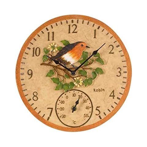 Smart Garden Robin Wall Clock and Thermometer Cover