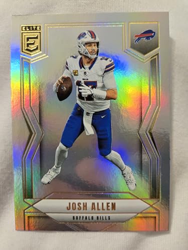 2025 ELITE FOOTBALL JOSH ALLEN REFRACTOR SILVER PRIZM FOOOTBALL CARD BILLS QUARTERBACK