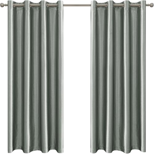 Ystyle Cortinas Salon 2 Piezas, Cortinas Dormitorio, Cortinas Termicas Aislantes Frio Y Calor, Cortinas Opacas, Cortina Salon Modernas, Curtains Acustica, 140x180 cm, Gris Claro