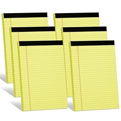 6 Pack Canany Yellow Legal Pads