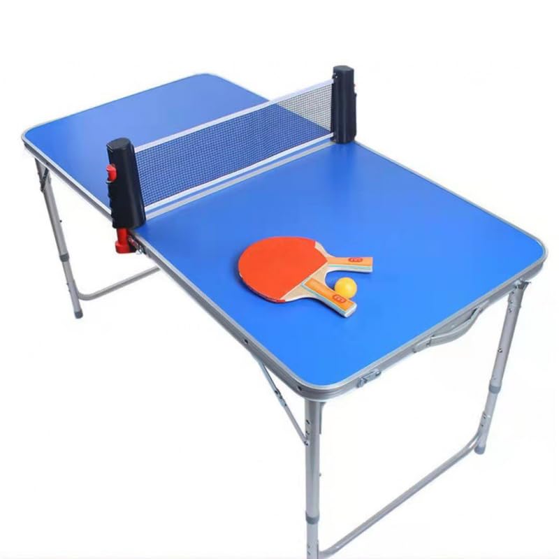 Tavolo da ping-pong pieghevole, tavolo pieghevole per interni ed esterni, palla e pallet inclusi, mini tavolo da tennis con 2 palline e 2 rack, 20 * 60 cm, tavolo per esercizi per bambini ideale