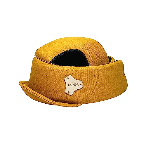 COMMU Baby Helmet for Crawling Walking Baby Head Protector(Mustard Yellow) - Toddler, Infant Baby Safety Headguard, Air-Mesh Ventilation, Ultra-Lightweight, Stable Support Y-Structure