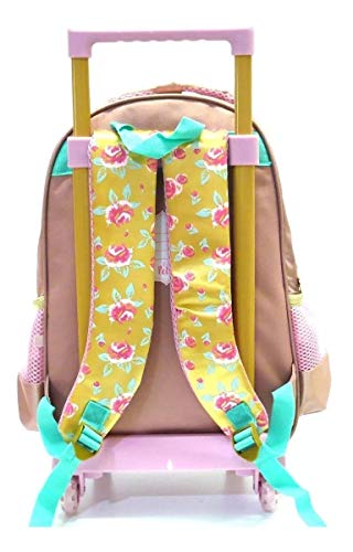 Mochila Infantil Gatinha Pets Rodinhas Tam G Seanite Meninas