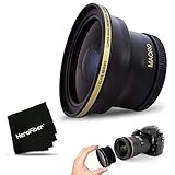 PRO 58MM Fisheye Lens for Canon EOS 80D, 70D, 60D, 7D Mark II, 6D, 5D Mark III, EOS Rebel T7i, T6i,...