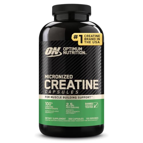 Creatine Capsules vs Creatine Powder: The Game-Changing Truth Adults Over 50 Need to Know 3 Optimum Nutrition Micronized Creatine Monohydrate Capsules, 300 Ct