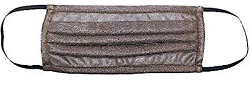 Tru47 - silver mesh face mask pleated