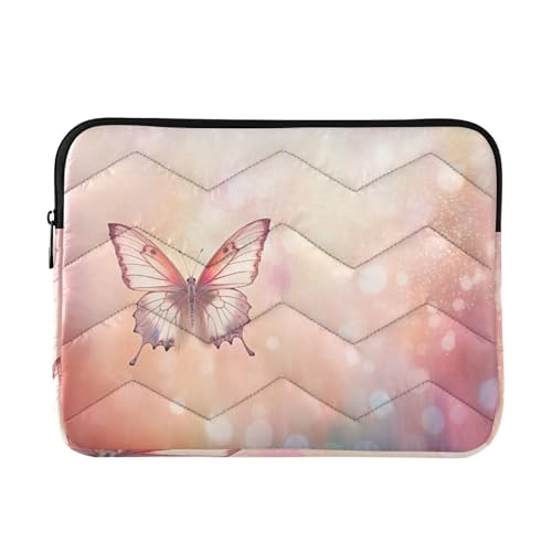 Funda para portátil de 13-14 pulgadas con diseño de mariposa impermeable