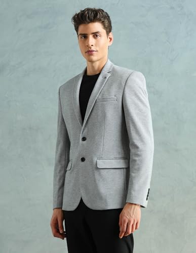 Image of Arrow Men's Zero Calorie Slim Fit Textured Blazer