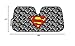 BDK Superman Logo DC Comics Official Licensed Front Windshield Sun Shade-Accordion Folding Auto Sunshade for Car Truck SUV-Blocks UV Rays Sun Visor Protector-Keep Your Vehicle Cool- 58 x 27 Inch