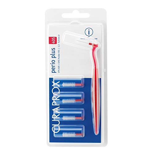 Curaden CPS 405 Perio Plus - Cepillo interdental con cabezales de repuesto