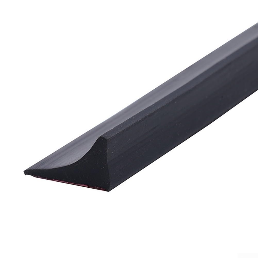 Water Barrier for Sink,Silicone Rubber Kitchen Water Splash Guard, Kitchen Water Stopper Collapsible Threshold Water Barrier Blocking Strip (black)