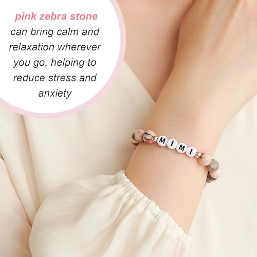 Lamyba Gigi/Mimi/Nana/Mama Gifts, Unique Nana Bracelet for Grandma/Special Mama Bracelet for Mom, Perfect Presents for Women for Christmas, Thanksgiving Day, Mother's Day, Natural Stone Chakra Bracelet3