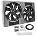 Derale Performance 16838 Gray/Black High Output Dual Radiator Fan