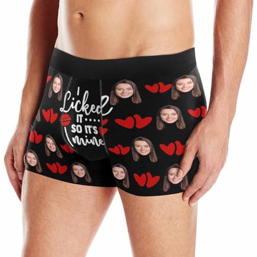 Personalized for Men Boxer Hearts 1 Funny Men's Underwear Underwear with Face for Boyfriend3