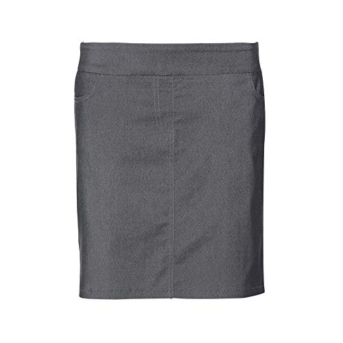 SLIM-SATION Women s Golf Wide Band Pull On Skirt with Real Pockets (Charcoal,2)