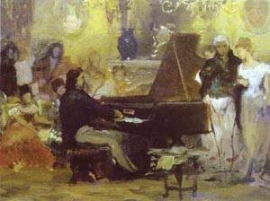 Peinture à l'huile Chopin de Siemiradzki, toile haut de gamme de 30x36 pouces