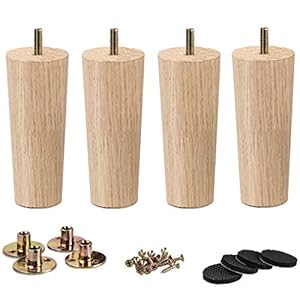 La Vane Holz Möbelfüße 4er Set 12cm