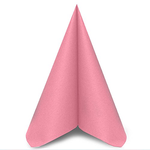 Alfred Mank Airlaid-Servietten, wie Leinen, 40 x 40 cm, Rosa, 50 Stück Cover