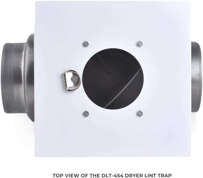 VENTS-US DLT-454 Universal Dryer Duct Lint Trap – Corrosion-Resistant Steel, Improves Drying Efficiency, Prevents Lint Build-Up, & Prevents Dryer Fires – Fits 4” & 5” Dryer Vents