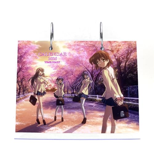 CLANNAD �N���i�h 2026 �N�� �Ǌ|�� ��� 2 �^�C�v �J�����_�[ ���ԃC���X�g�t�� �X�P�W���[���L�ڑΉ� �A�j���O�b�Y �I�t�B�X �����������p �V�N �N���X�}�X�v���[���g���� ���蕨�ɓK��