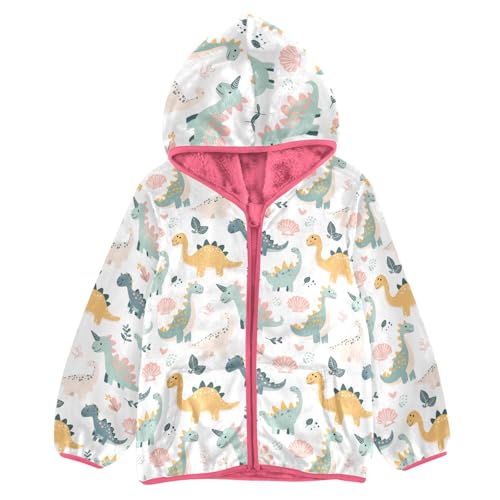 CHIFIGNO Ice Cream Donut Girls Winter Coats, Toddler Zip up Hoodie Girl Girls Lightweight Jacket for Fall Winter Spring 3T