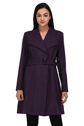 purple wool coat