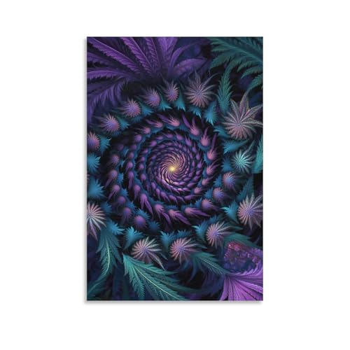Tableau impression sur toile vortex mural moderne 50x75cm pour salon