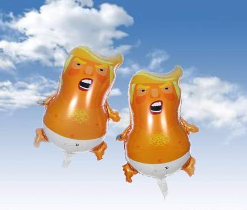 Ballon Trump NO KINGS mini taille 64 cm évite les décors encombrants et toxiques