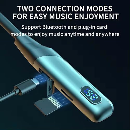 Image of iFAST IF-185 Digital Display Bluetooth Wireless Neckband Earphone| HD Call Stereo Bass | Up to 40 Hours Music Playtime |Noise Cancellation, Voice Assistance, Dual Pairing, Plug-in Cards Mode [ Grey ]