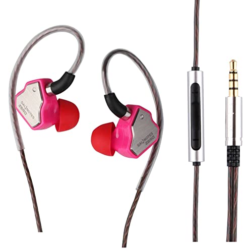 Linsoul 7Hz Salnotes Zero HiFi 10mm Dynamic Driver In-Ear Earphone IEM with Metal Composite Diaphragm Stainless Steel Faceplate Detachable 2Pin OFC Cable (Rose