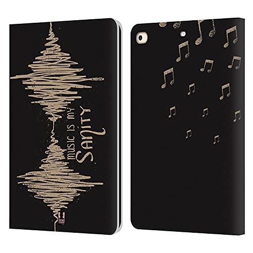 Étui en cuir de qualité supérieure pour iPad 9.7 2017 Head Case Designs musique