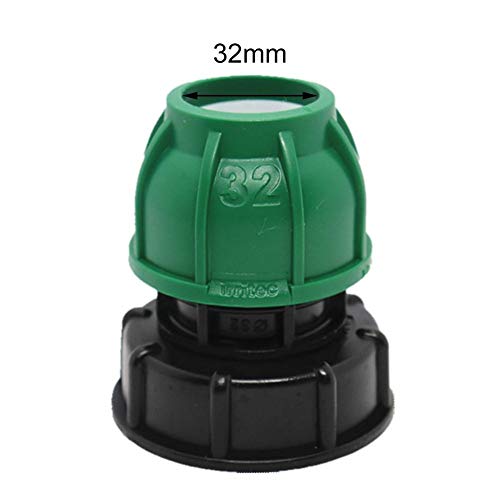 MiJunHD IBC Water Tank Container Adapter S60X6 to 32mm/1.26" Fitting Straight-Pipe Fitting 30mm Hose Connector Quick Joint - Image 2
