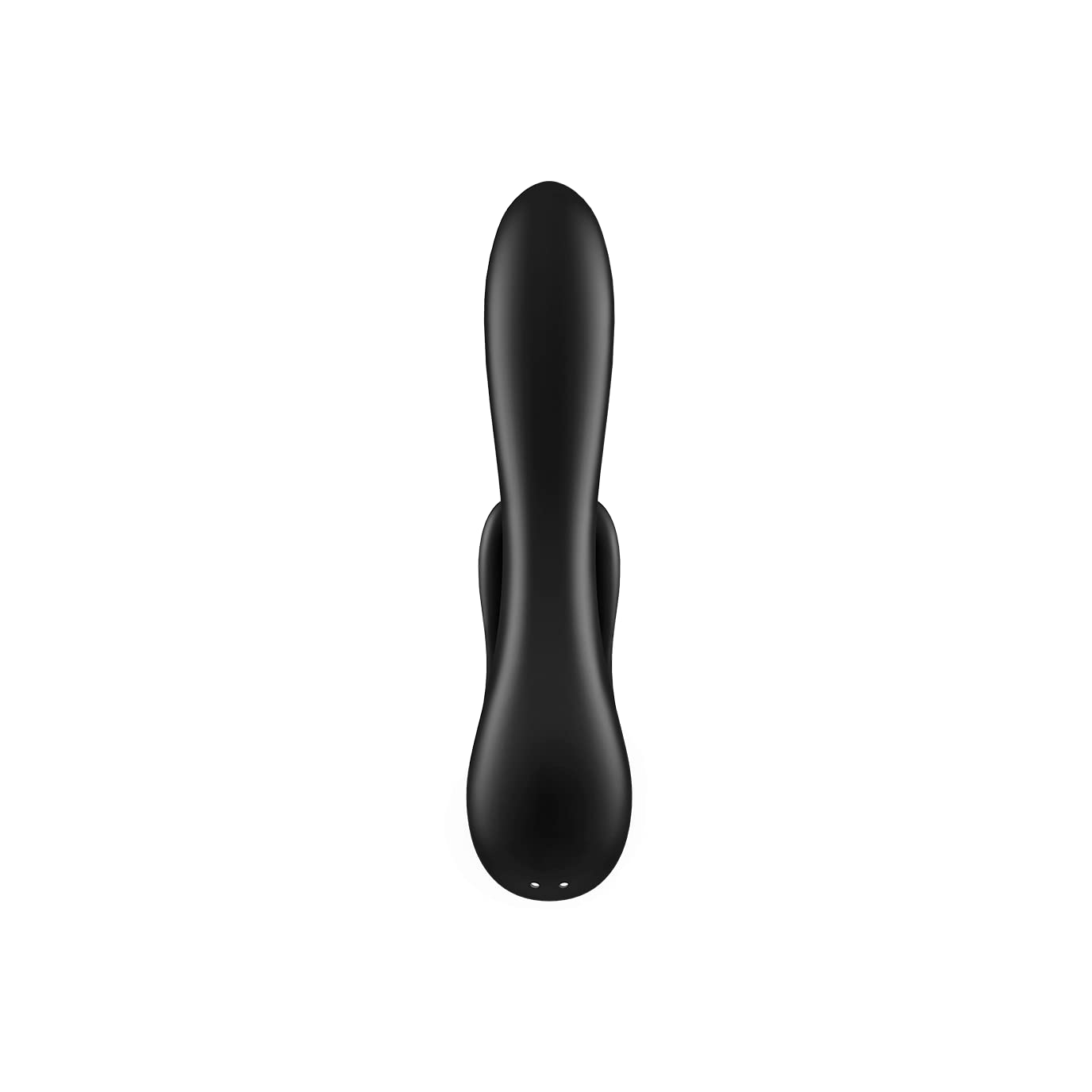 Satisfyer, vibrador, conejito con Bluetooth, Double Flex Connect App, 20 cm, con app, 3 motores, totalmente de silicona completa, recargable, impermeable, color:negro