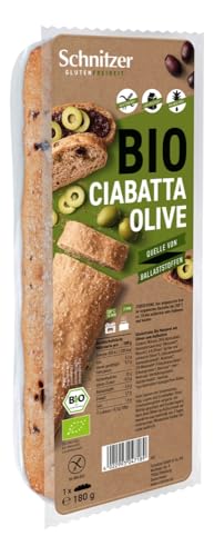 Pan ciabatta con aceitunas sin gluten 180 g