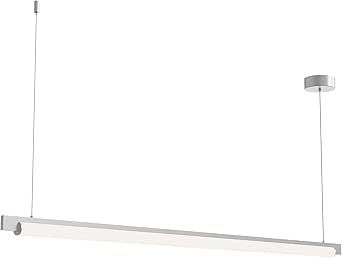 Sonneman Keel™ - LED Pendant - 60" - Bright Satin Aluminum - 3000K - 240" Cable